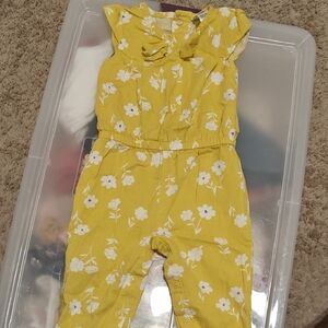 Carter's Sunny Yellow Floral Romper